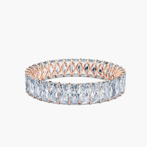 Pierścionek SAVICKI: różowe złoto, diamenty